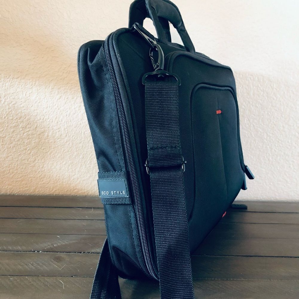 Eco Style Laptop Computer Briefcase Work Travel Bag - Picture 5 of 6